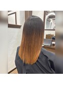 ハイライトバレイヤージュダブルカラーケアブリーチ30代40代