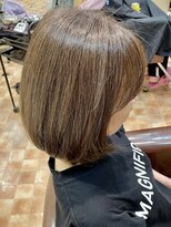 アイニ 河内小阪店(aini)&nbsp;白髪ぼかしカラー白髪ぼかしハイライト大人ショート30、40、50代