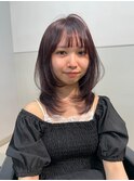 ハイレイヤー 深みのあるローズブラウン