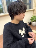 パークレーン アイス イヴェン(park lane ICI yeven)&nbsp;秋の大人メンズ◎ブルーブラック韓国マッシュパーマYUKI