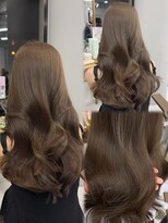 ハピネス 梅田茶屋町店(HAPPINESS)&nbsp;韓国ヘア/レイヤーカット/髪質改善/顔周り/ブリーチなしベージュ