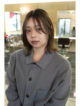 ログ 高松木太店(Log) レイヤーボブ/フェイスレイヤー/透明感カラー/高松