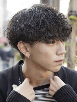 レタッチバイフィフス 大阪梅田(RETOUCH by fifth) 大阪メンズパーマ波巻きパーマプードルパーマッシュウルフ強め