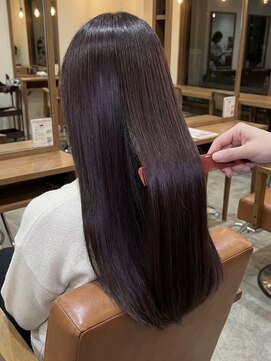 エミュー 大船店(emue) 大船ワンカラーブリーチなしダブルカラーオリーブブラウンカラー