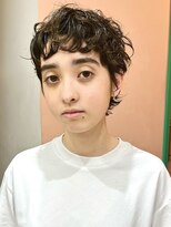 イギー(igggy)&nbsp;マッシュショート　パーマ　デジタルパーマ　レイヤーショート