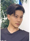 テーパーフェード の フェザーバック /パーマ、曲がる縮毛矯正