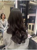 コテ巻きパーマデジタルパーマロングロングパーマレイヤーカット