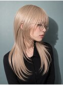 【琴海】ハッシュカットウルフカットシャギーカットモードヘア