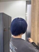 ヘアースパ ノッシュ 藤崎店(Hair Spa Nosh) ネイビーブルーカラー