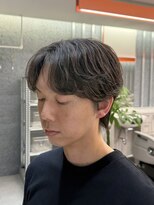 バーバーハウス ラヴィ 阿佐ヶ谷店(Barber House Lavie)&nbsp;センターパート × ニュアンスパーマ