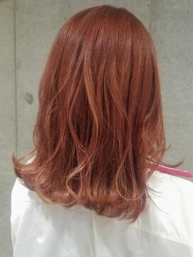 エイト 上野店(EIGHT ueno) 【EIGHT 上野】佐藤 ピンク×オレンジで柔らかなカラー