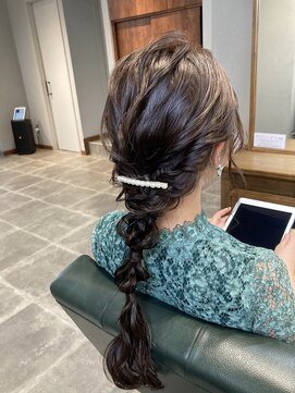 ヘアーナセル(HAIR NACER) 大人気◎華奢見え編み下ろしヘア