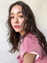 Liberte銀座 大人可愛い小顔ロング×オリーブベージュ