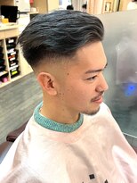 銀座マツナガ 浅草店&nbsp;スキンフェード/アイロンパーマ/アッシュグレーカラー/バーバー