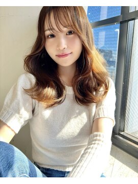 ジエクト カナウ(The Ect canow) 大人可愛い小顔カットふんわりカールショコラアッシュ