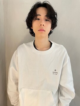 ガレージ バイ グリーン 原宿 表参道(Garage by green) ナチュラルウルフ×メンズカット