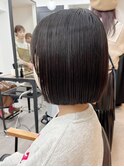 小顔タッセルボブ×美髪[ぱつっとボブ/縮毛矯正/横浜韓国]