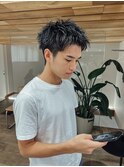 スパイキーショート短髪バーバーカットアップバングショート