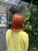 シャイン ヘア ブレンド 二子玉川(Shine hair blend) ツヤ髪スタイル×オレンジボブ
