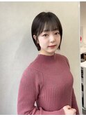 切りっぱなしショート ボブ