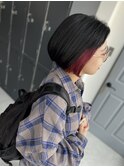 インナーカラー♪ワインレッド☆