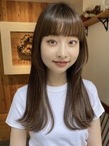 ガーランド (Garland)&nbsp;大人かわいい美髪ストレート艶髪ベージュ顔まわりレイヤーカット