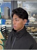 MEN'SHAIRウルフカルマパーマメンズショートイージーパーマ