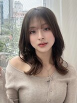 バイオレット 表参道店(Violet)&nbsp;くすみベージュシースルーバング小顔カット