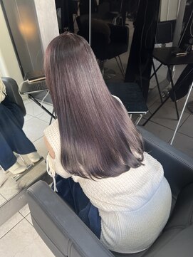 アクアオモテサンドウ(ACQUA omotesando) ☆韓国風ロングヘアブリーチなしラベンダーピンクブラウン