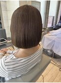 ボブ × アッシュベージュ