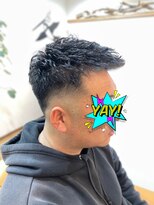 ツバメ(Tsubame) 濡れパン(アイロンパーマ)×ジェットモヒカン