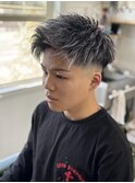 スキンフェード×ホワイトメッシュ
