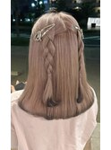 暖色カラー/ヘアアレンジ/デザインカラー/20代30代40代50代