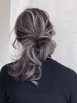 ラグーン(LAGOON) ハイライトグレージュハイライトダブルカラーケアブリーチ