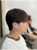 men'sメンズ髪質改善ブリーチなし黒染めブルーブラック/立川