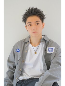 ヘアサロン ガリカ 表参道(hair salon Gallica) メンズボックスショート束感オーバーアップバング