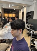 MEN’S HAIR/サーフカール/刈り上げセンターパート/船橋