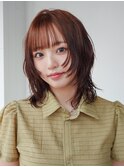韓国ヘア前髪カット似合わせカット顔周りレイヤー_ba562411