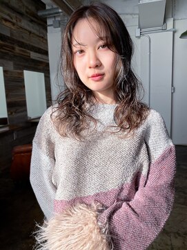 ヘアークラフト(Hair Craft) ハイライトロング×コテ巻き風パーマ/岡山/レイヤーカット