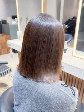 ロンド ロワール 門前仲町(Lond Loire) ボブショートボブ縮毛矯正ベージュグレージュ門前仲町