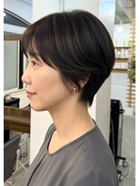 ジーナ 渋谷 表参道(JINA)&nbsp;大人ショートボブ/レイヤーショート/白髪ぼかし/30代40代50代