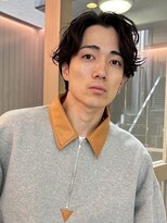 フォト 新宿(foto)&nbsp;無造作メンズボブパーマ/リバースセンターパート