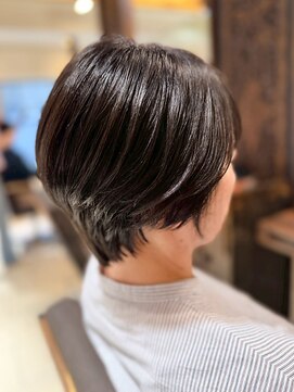 ヘアリゾート粋 ティガ 池袋店(tiga) 透明感ダークブラウン/レイヤーカット/すっきりショート