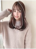 ブラウンカラー(デザインカラー無造作カールボブディ