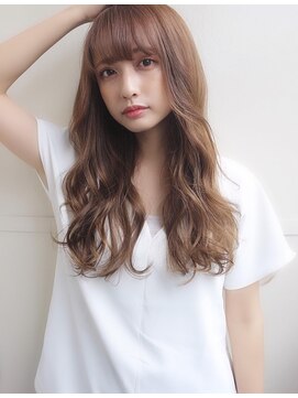 チョビー(Chobii) 表参道ロングヘアイルミナカラーブラウンデジタルパーマ透明感