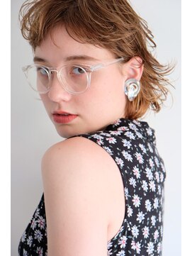 ラレイ(Lalei) 【表参道/青山】イエローベージュ×エッジショート【ささき】