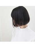 ミニボブ×大人地毛風カラー