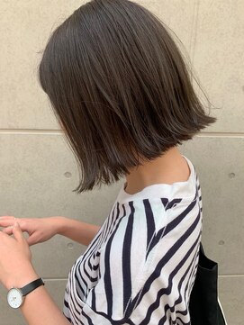 ロピオル(Lopiolu) 【 PRIOR 島田】切りっぱなしボブ グレージュブリーチ無し6