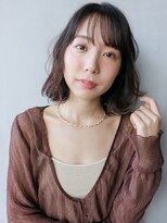 アルバム 渋谷パルコ(ALBUM) ナチュラボブ_耳かけウェーブパーマフォギーベージュ_57245