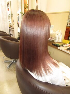 コアフィールフィス(COIFFURE fils) 《見附　今町》M3D ピンクベージュ　ブリーチあり